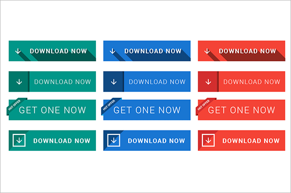 flat download button vector for you