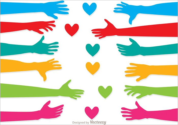 helping hand vector free download