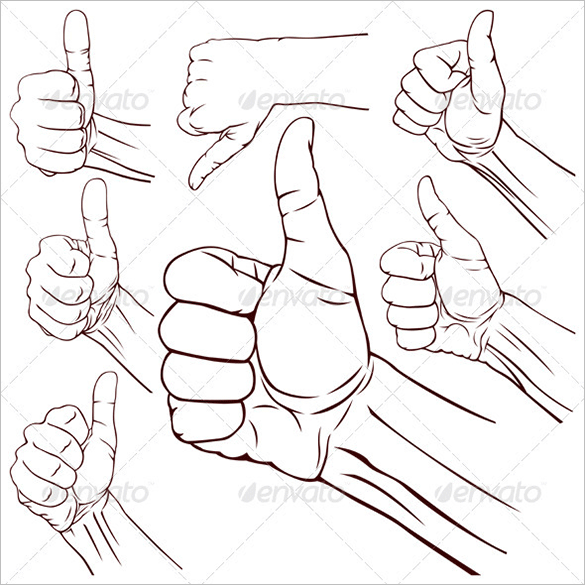 awesome hands vector premium download