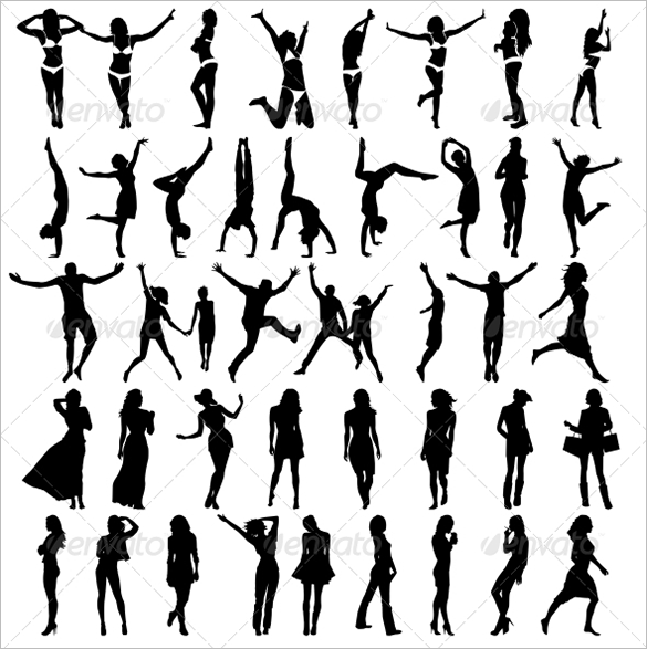 girls dancing vector illustration for you