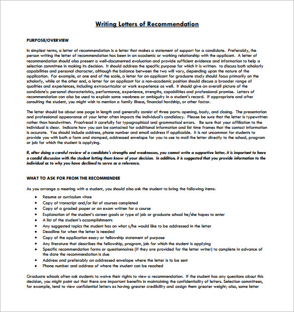 Writing A Letter Of Recommendation For A Medical Student 