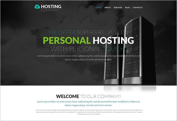 hosting-business-psd-template