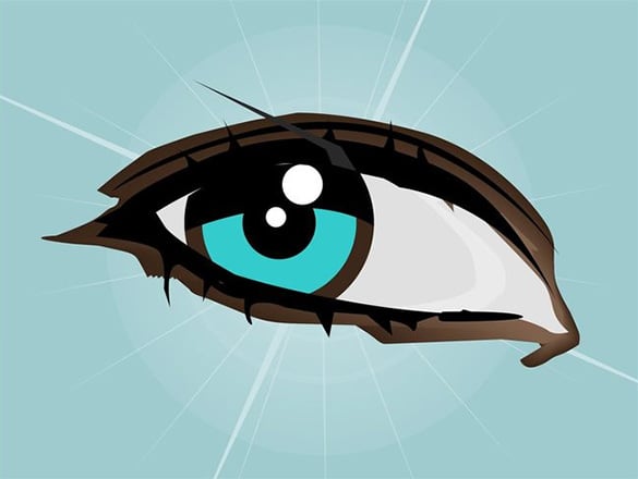 eye vector illustration for free