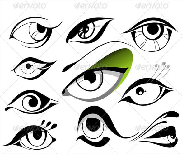 premium eyes vector download