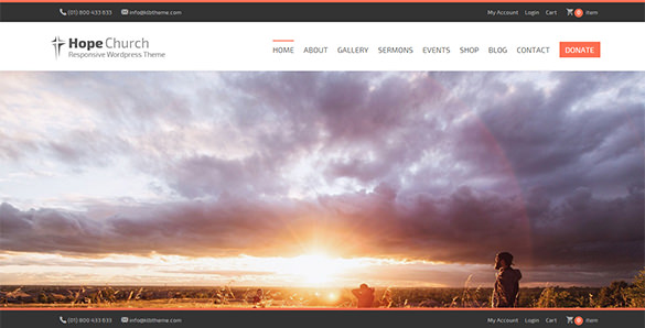 responsive church wordpress blog theme