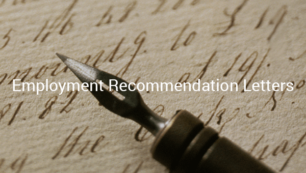 employment recommendation letters