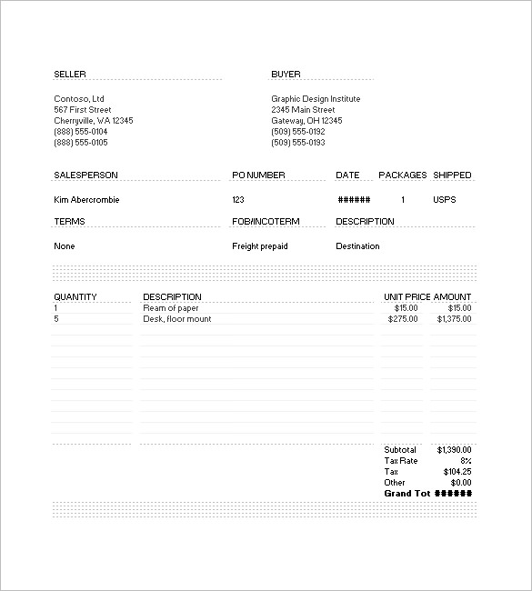 23+ Sample Commercial Invoice Templates - PDF, Docs, AI