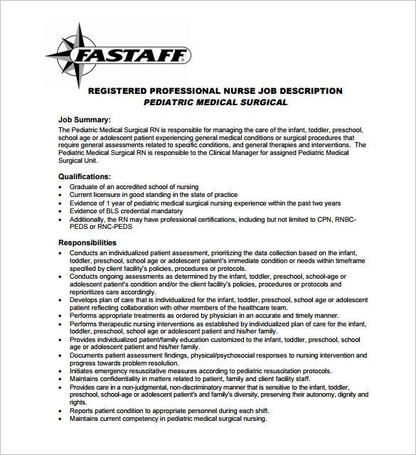 Pediatrician Job Description Template 7+ Free Word, PDF Format Download!