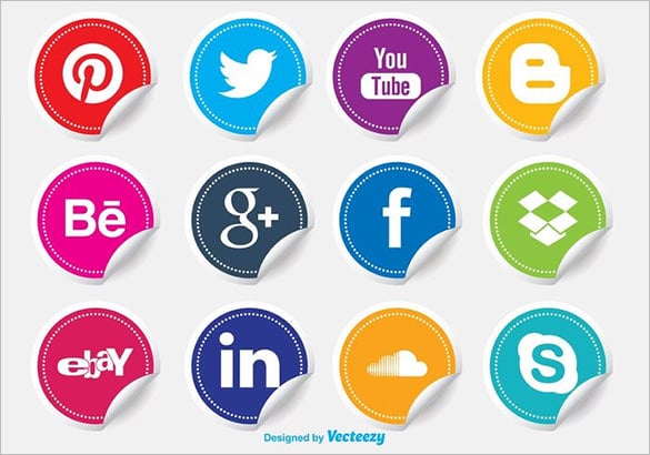 free social media buttons download