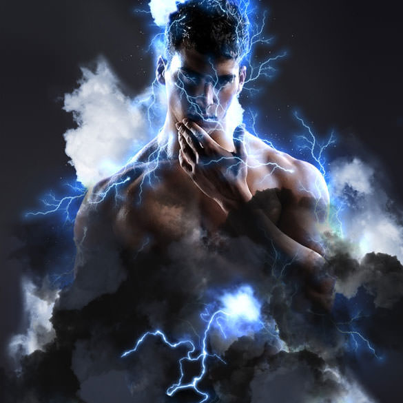 thunderstorm photoshop action lighting brushes