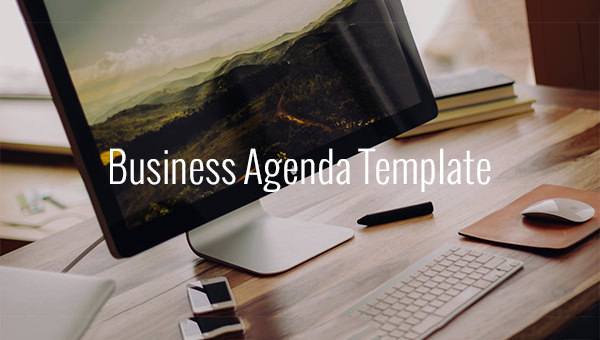 business agenda template