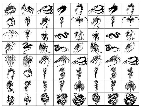 download dragon tattoo brush photoshop brushes