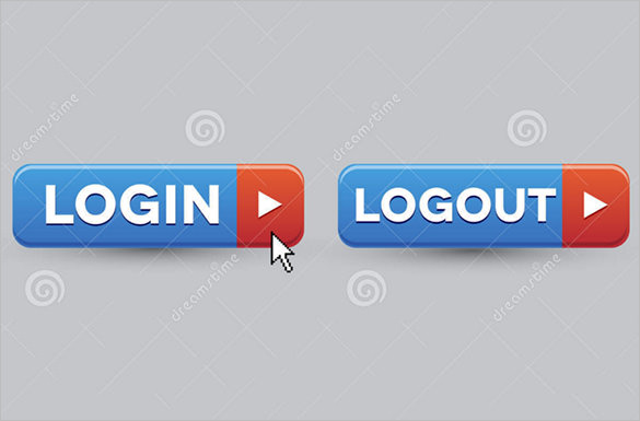 15+ Login & Logout Buttons – Free PSD, EPS, Vector Format Download ...