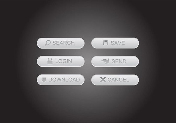 website interface vector buttons for free