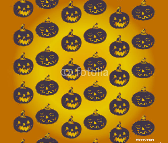 halloween vector pumpkin carving pattern