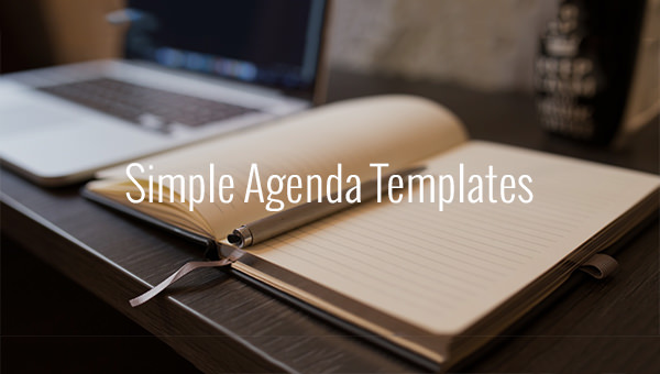 simple agenda templates
