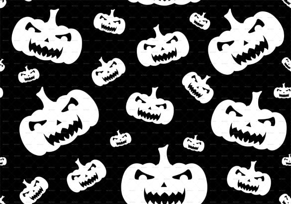 seamless halloween background pumpkin pattern