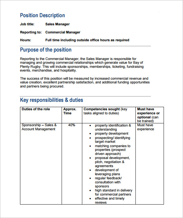 9 Property Manager Job Description Templates Free Sample Example 