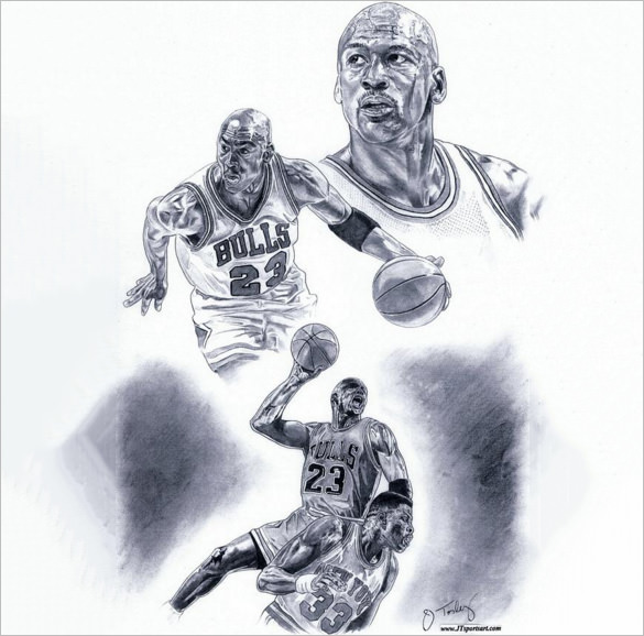 21+ Fantastic Basketball Drawings to Download! | Free &amp; Premium Templates