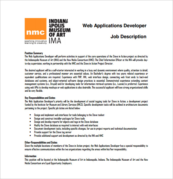Web application development jobs