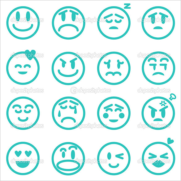 emotion icons set vector illustration