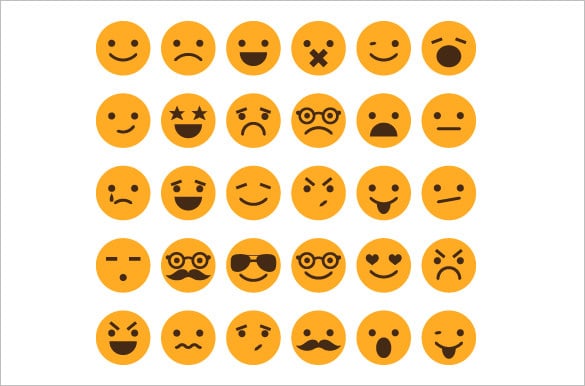 0 set of different emotion smileys