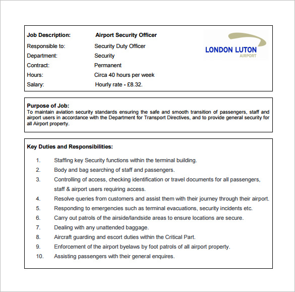 travel safe officer job description