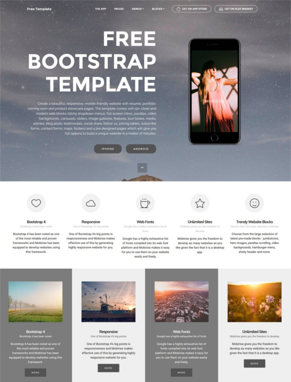 bootstrap studio free templates