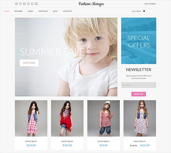 fashion responsive bootstrap template