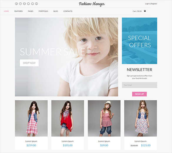 fashion responsive bootstrap template