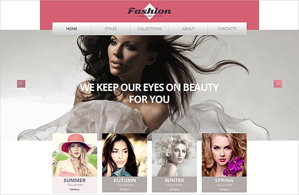 apparel fashion website template