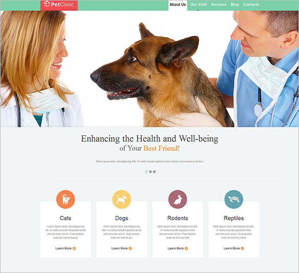 veterinary doctor html5 theme