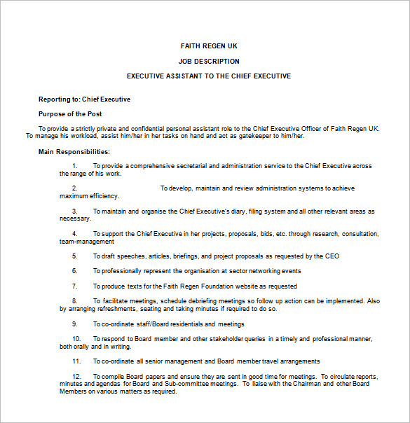 Senior Executive Assistant To Ceo Job Description : How to become an indispensable Executive Assistant : The executive assistant also serves as a liaison to the board of directors and senior management teams;