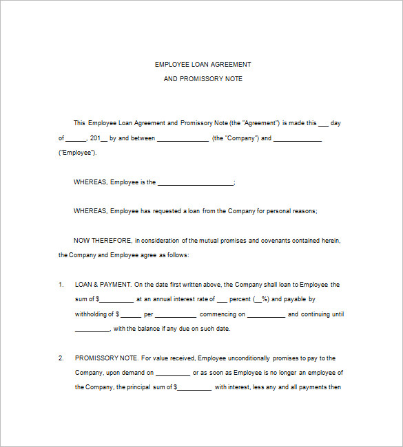 Loan Promissory Note – 10+ Free Word, Excel, PDF Format Download