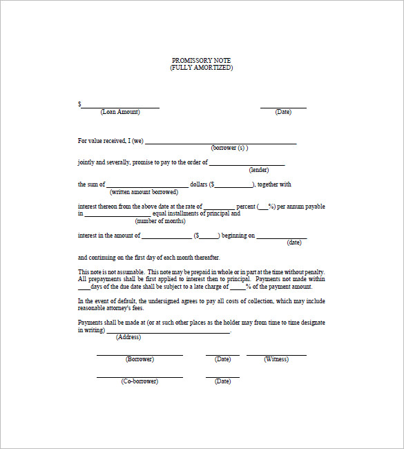 Mortgage Promissory Note 6+ Free Word, Excel, PDF Format Download