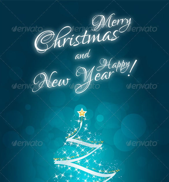 mery christmas new year card template