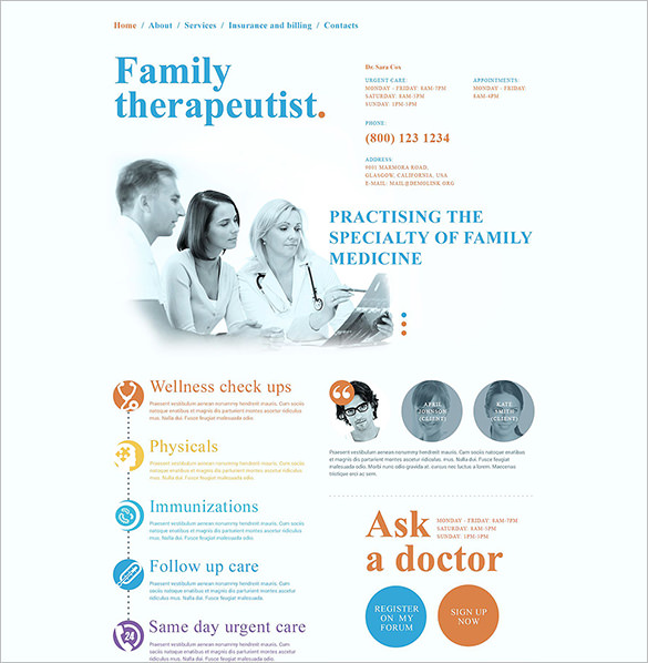 family-doctor-responsive-website-template