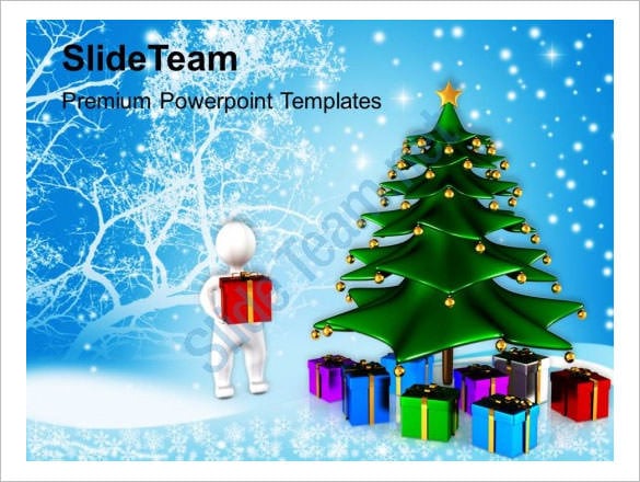 holidays christmas gifts festival templates ppt format