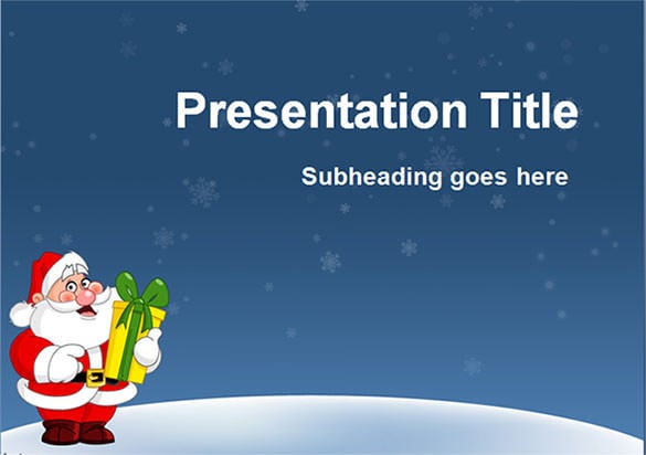christmas themed powerpoint template