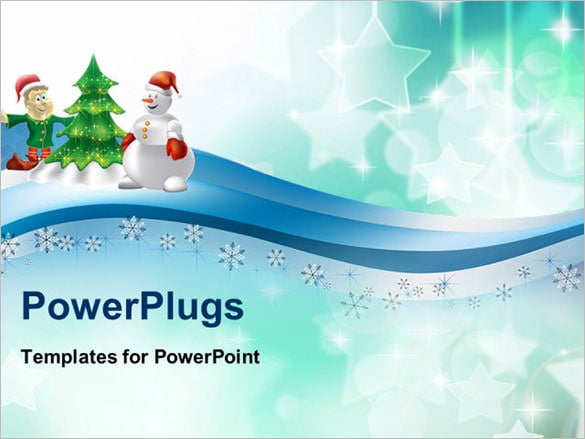 powerpoint template with christmas holiday download
