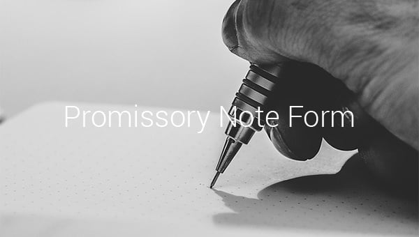 promissory note form
