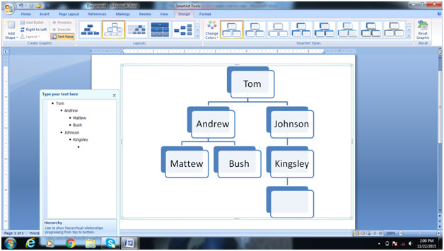 How To Make An Org Chart In Word 2016