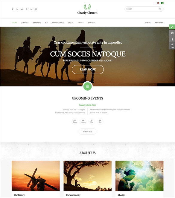 11+ Church Joomla Themes & Templates