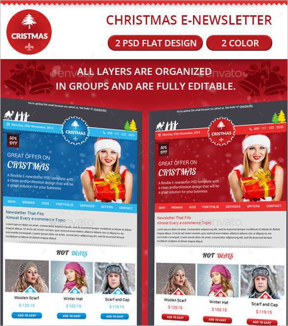 70 Christmas Email Templates Free Psd Eps Ai Html Format Download Free Premium Templates Photoshop Email Newsletter Template