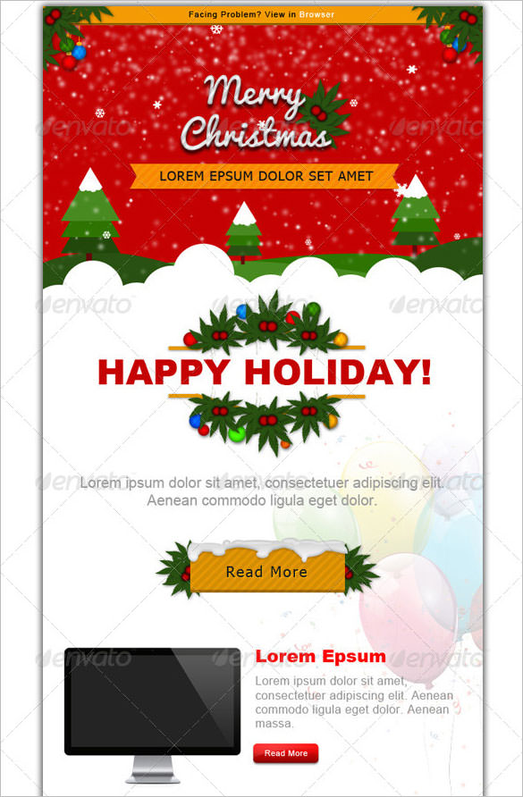 Free Christmas Newsletter Templates