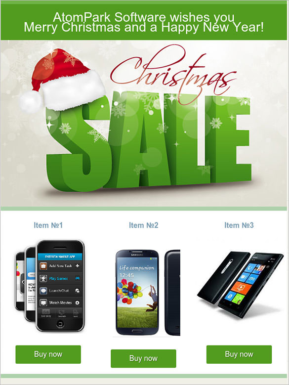 free download christmas email responsive template