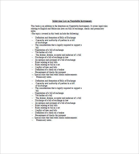 8+ Negotiable Promissory Note Templates Free Sample, Example, Format