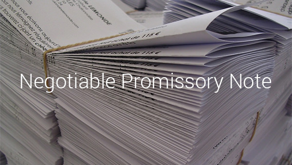 negotiable promissory note