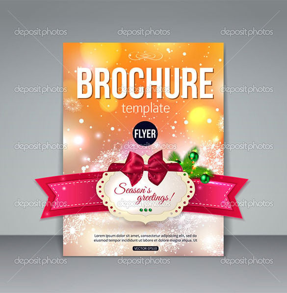 download christmas brochure template eps format