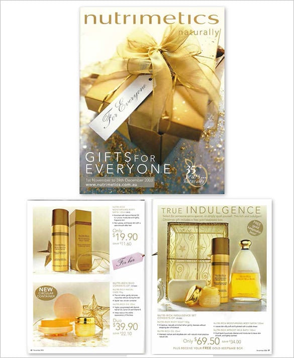 gifts for everyone christmas brochure template design